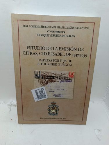 Portada del libro de ESTUDIO DE LA EMISIÓN CIFRAS, CIDNE ISABEL DE 1937-1939