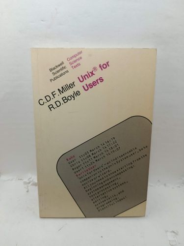 UNIX FOR USERS