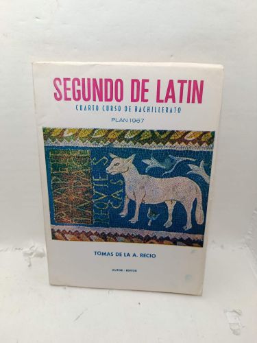 Portada del libro de SEGUNDO DE LATÍN. Cuarto curso de Bachillerato, Plan 1967