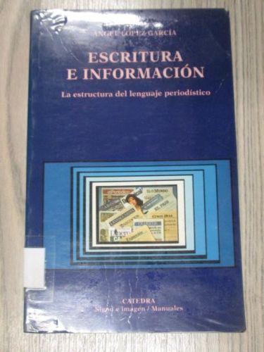 Portada del libro de ESCRITURA E INFORMACIÓN