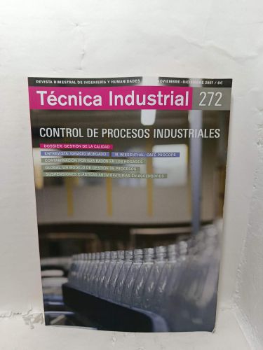 Portada del libro de TÉCNICA INDUSTRIAL. Revista Bimestral de Ingeniería y Humanidades, Número 272, Noviembre-diciembre 2007....