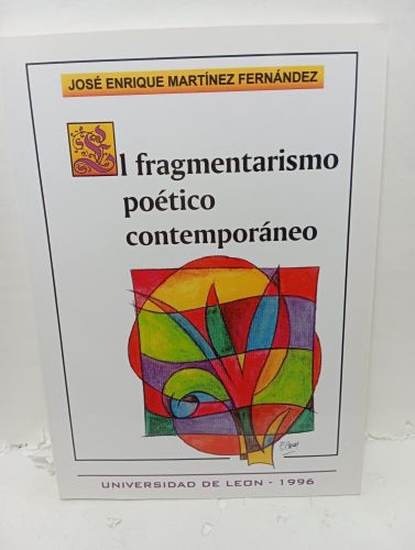 Portada del libro de EL FRAGMENTARISMO POÉTICO CONTEMPORÁNEO