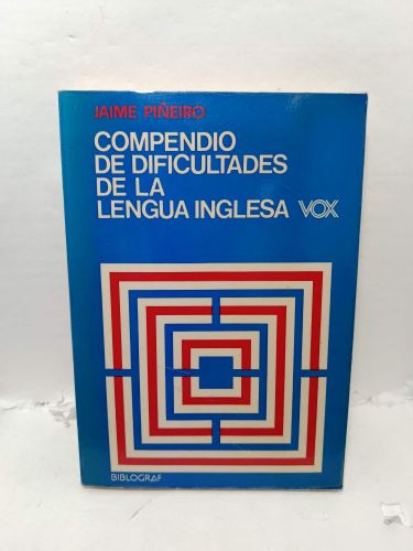 Portada del libro de COMPENDIO DE DIFICULTADES DE LA LENGUA INGLESA, VOX