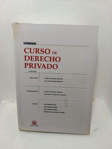 Portada del libro de CURSO DE DERECHO PRIVADO