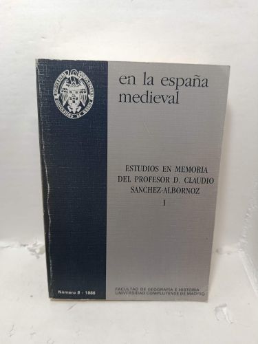 Portada del libro de ESPAÑA MEDIEVAL V. Número 8 - 1986. Estudios en memoria del Profesor D. Claudio Sánchez-Albornoz. Volumen...