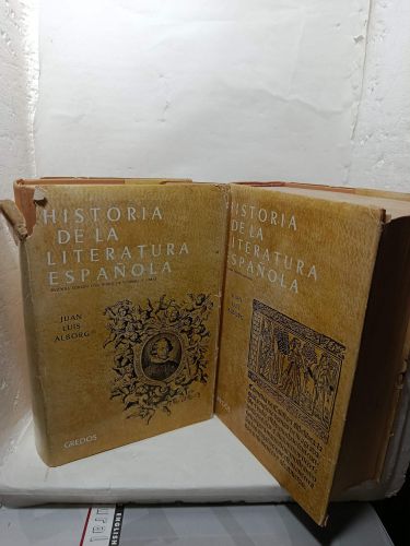 Portada del libro de HISTORIA DE LA LITERATURA ESPAÑOLA (2 Tomos). Tomo 1 Edad Media y Renacimiento, y Tomo 2 Época barroca