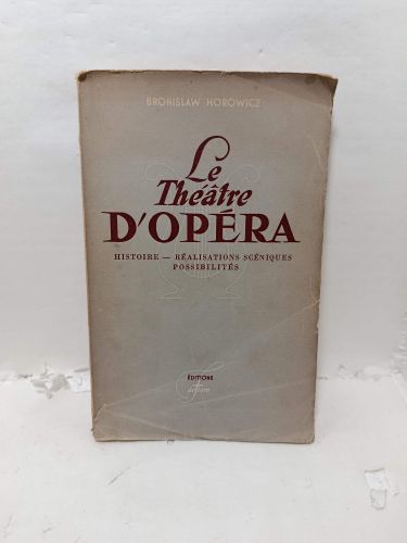 LE THÉÂTRE D'OPÉRA
Histoire-Realisations scéniques possibilités