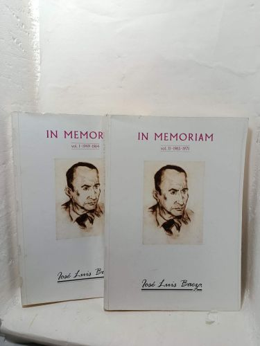 IN MEMORIAM. José Luis Borges. (2 Vols.) Vol. 1 1949-1964, y Vol, 2 1965-1971