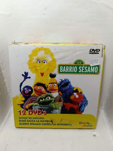 Portada del libro de BARRIO SESAMO 123, 12 DVDs