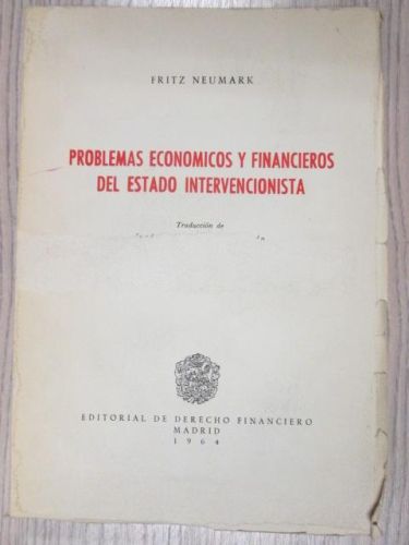 Portada del libro de PROBLEMAS ECONÓMICOS Y FINANCIEROS DEL ESTADO INTERVENCIONISTA