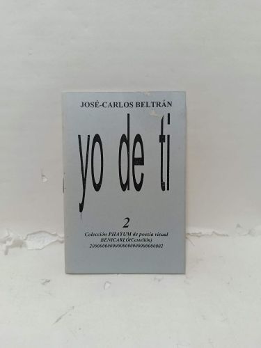 Portada del libro de YO DE TI, Colección PHAYUM número 2