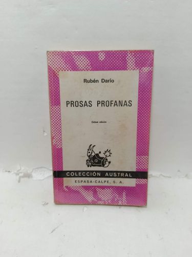 Portada del libro de PROSAS PROFANAS