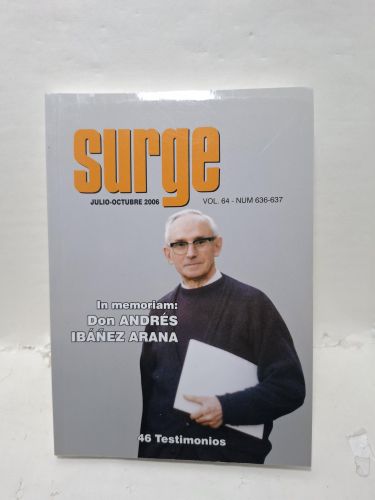 Portada del libro de SURGE (in memorian Don Andrés Ibañez Arana)
Revista sacerdotal