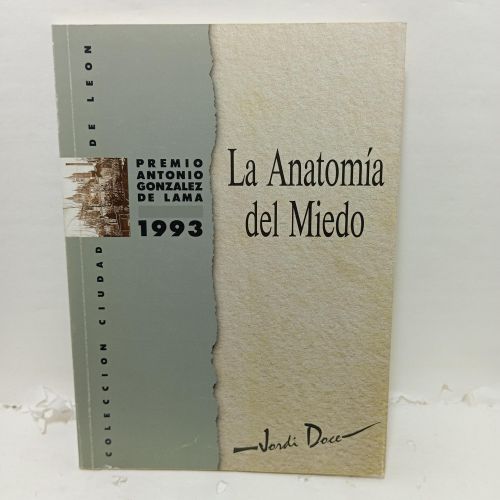Portada del libro de LA ANATOMÍA DEL MIEDO