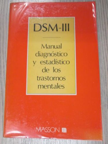 Portada del libro de MANUAL DIAGNÓSTICO Y ESTADÍSTICO DE LOS TRASTORNOS MENTALES