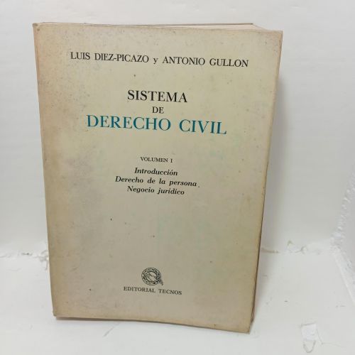Portada del libro de SISTEMA DE DERECHO CIVIL. Volumen I