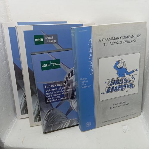 Portada del libro de LENGUA INGLESA vol. I (Ejercicios) y II (Soluciones) + Cofre con 4 cd de audio y un CDROM +A GRAMMAR...