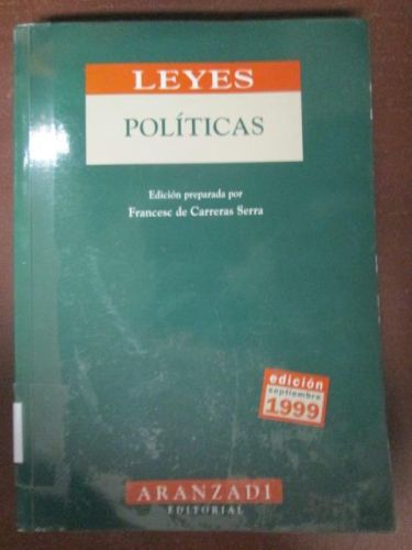 Portada del libro de LEYES POLÍTICAS