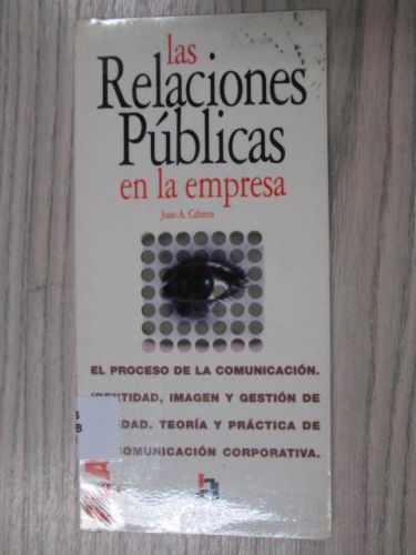Portada del libro de LAS RELACIONES PÚBLICAS EN LA EMPRESA