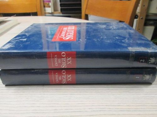 Portada del libro de CRÓNICA DEL SIGLO XX Vol.2 1(1900-1949) 2(1950- 1997)