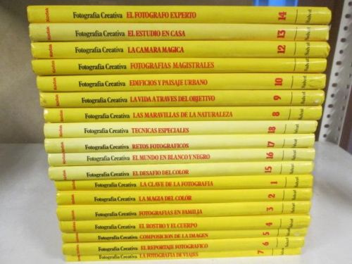 Portada del libro de ENCICLOPEDIA FOTOGRAFÍA CREATIVA 18 TOMOS.