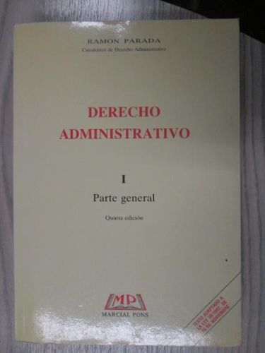 Portada del libro de DERECHO ADMINISTRATIVO I PARTE GENERAL