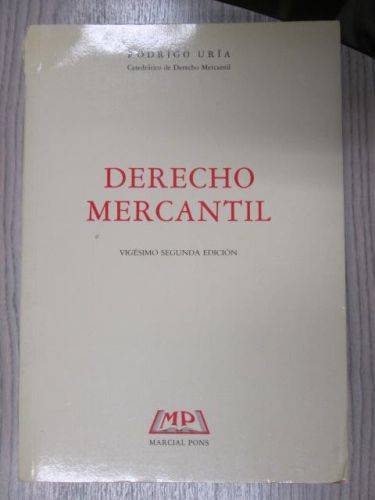 Portada del libro de DERECHO MERCANTIL