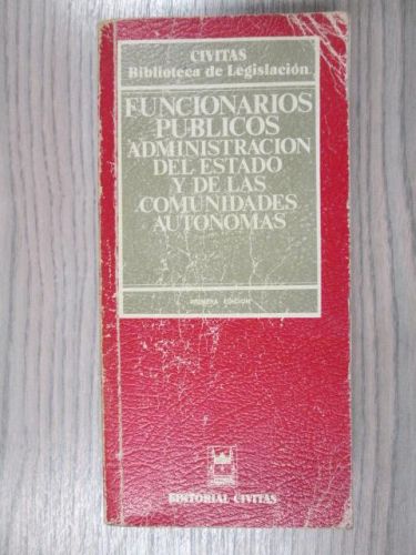 Portada del libro de FUNCIONARIOS PÚBLICOS. ADMINISTRACIÓN DEL ESTADO Y DE LAS COMUNIDADES AUTÓNOMAS