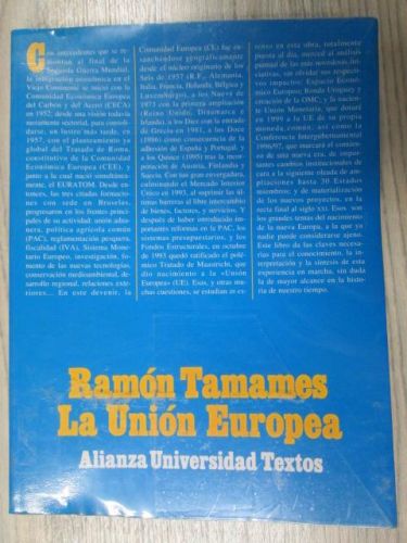 Portada del libro de LA UNIÓN EUROPEA