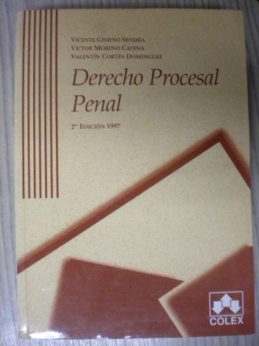 Portada del libro de DERECHO PROCESAL PENAL