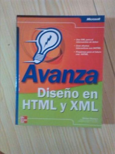 Portada del libro de AVANZA DISEÑO EN HTML Y XML