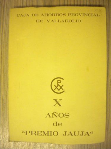 Portada del libro de X AÑOS DE “PREMIO JAUJA”