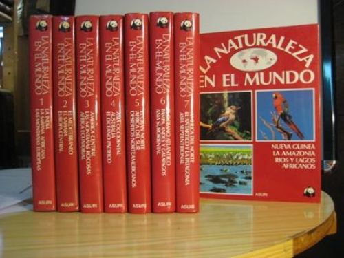 Portada del libro de LA NATURALEZA EN EL MUNDO. 8 TOMOS