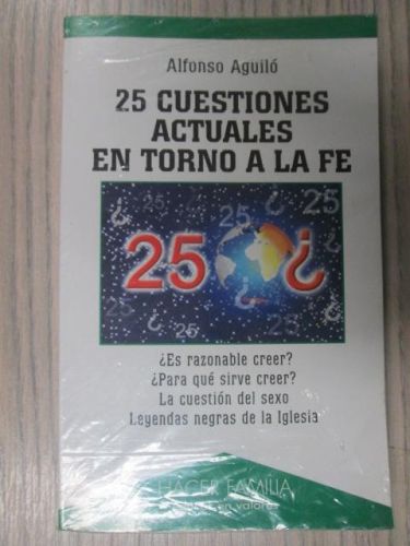 Portada del libro de 25 CUESTIONES ACTUALES EN TORNO A LA FE