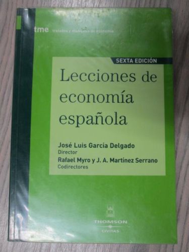 Portada del libro de LECCIONES DE ECONOMÍA ESPAÑOLA