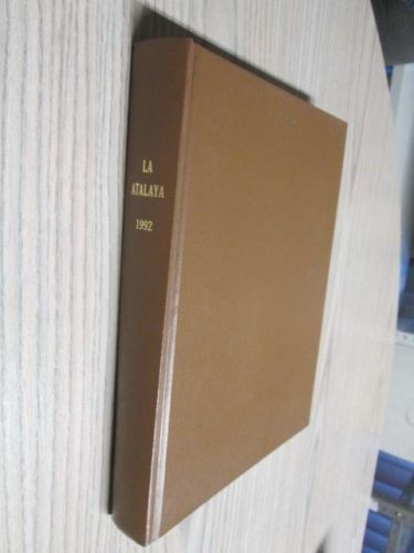 Portada del libro de LA ATALAYA 1992 (24 NUMEROS)