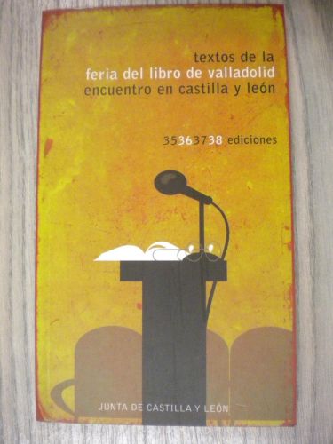 Portada del libro de TEXTOS DE LA FERIA DEL LIBRO DE VALLADOLID. ENCUENTRO EN CASTILLA Y LEÓN