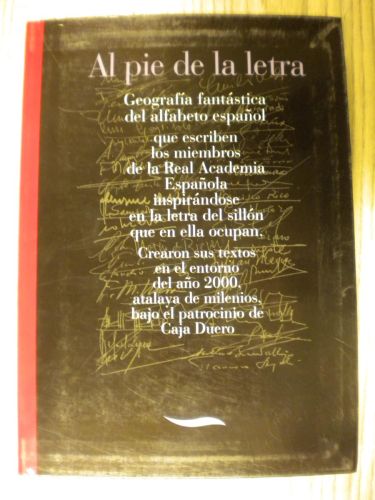Portada del libro de AL PIE DE LA LETRA