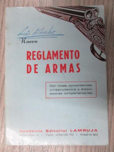 Portada del libro de REGLAMENTOS DE ARMAS