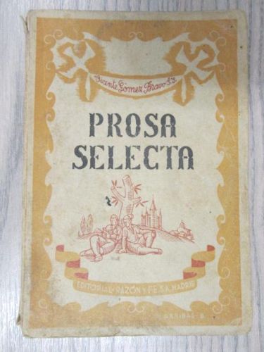 Portada del libro de PROSA SELECTA