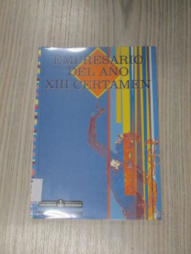 Portada del libro de EMPRESARIO DEL AÑO XIII CERTAMEN