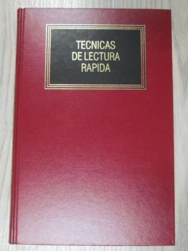 Portada del libro de TECNICAS DE LECTURA RAPIDA