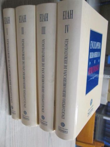 Portada del libro de ENCICLOPEDIA IBEROAMERICANA DE HEMATOLOGÍA, 4TOMOS MÁS ÍNDICE