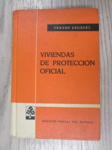 Portada del libro de VIVIENDAS DE PROCTECCIÓN OFICIAL