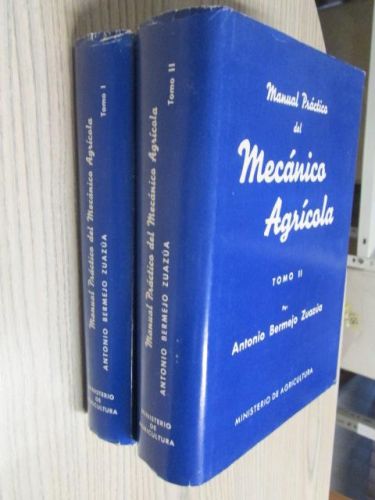 Portada del libro de MECÁNICA AGRÍCOLA TOMO I Y TOMO II
