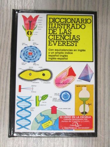 Portada del libro de DICCIONARIO ILUSTRADO DE LAS CIENCIAS. Con equivalencias en inglés y una aplio índice español-inglés,...