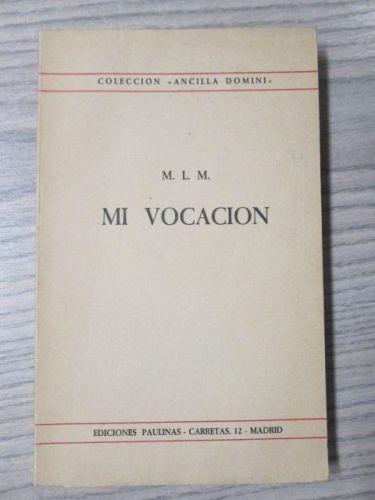 Portada del libro de MI VOCACION