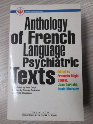 Portada del libro de ANTHOLOGY OF FRENCH LANGUAGE PSYCHIATRIC TEXTS