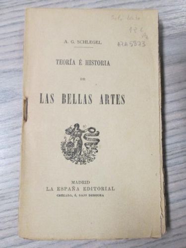Portada del libro de TEORÍA E HISTORIA DE LAS BELLAS ARTES