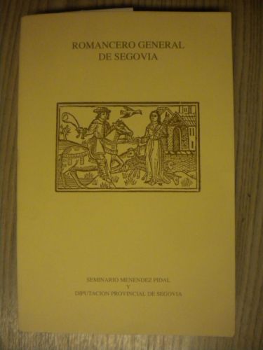 Portada del libro de ROMANCERO GENERAL DE SEGOVIA